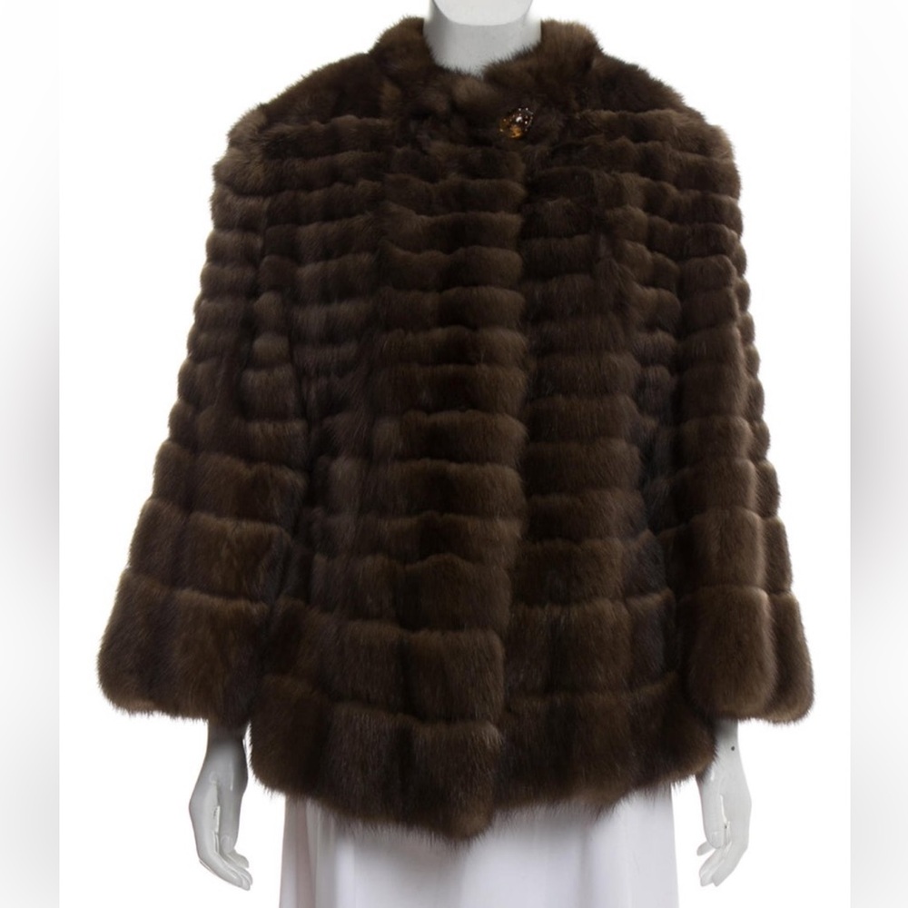 Russian Sable Brown Fur Coat